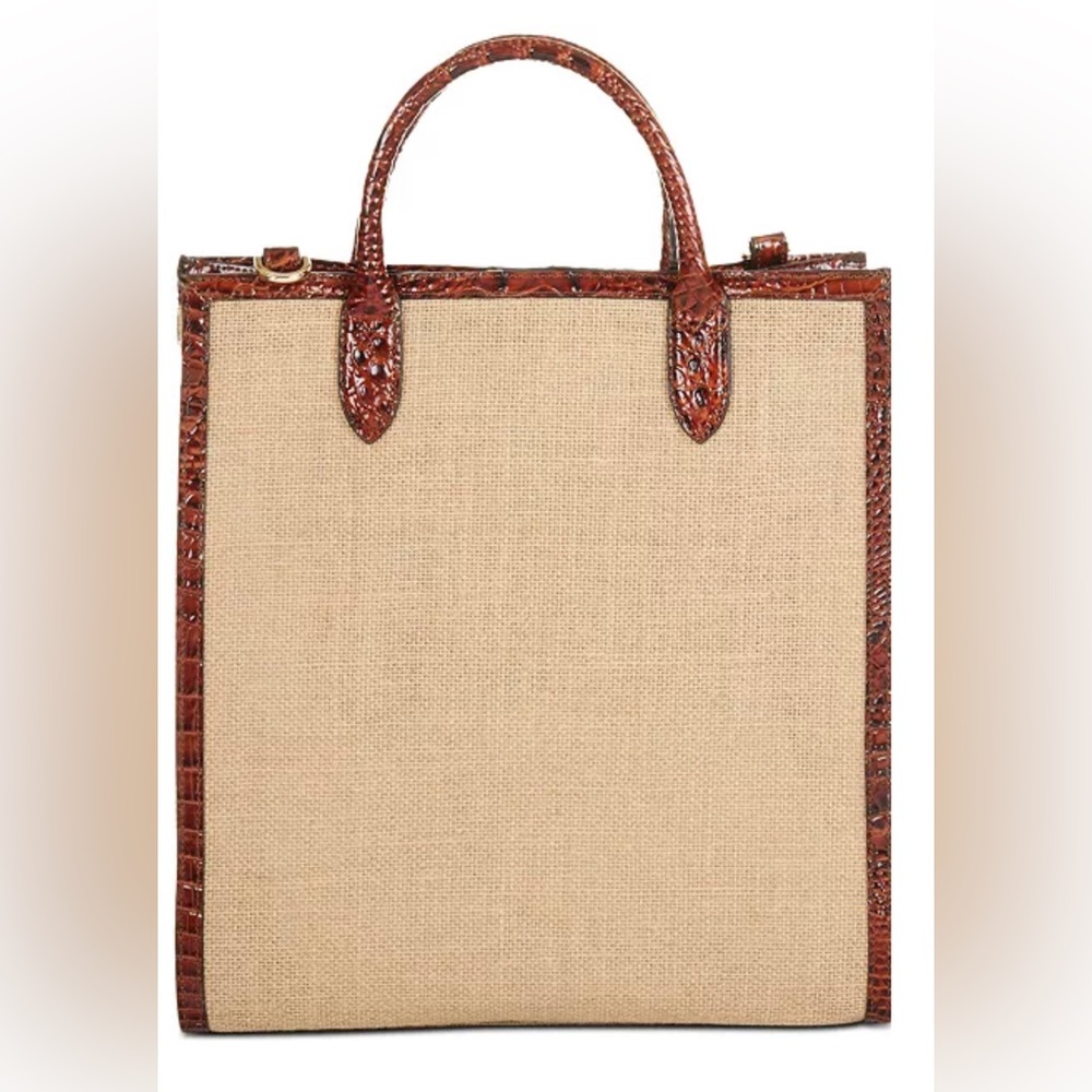 Women’s Handbag BRAHMIN Bag Monique - Pecan Wharf AUTHENTIC NWT - Picture 4 of 7